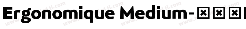 Ergonomique Medium字体转换
